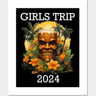 Tropical Vacation - Girls Trip 2024 (White Lettering) Posters and Art